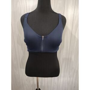 Powersoft Go Dry Women's Sports Bra Size 36D Black Gym Workout Comfort Athletic